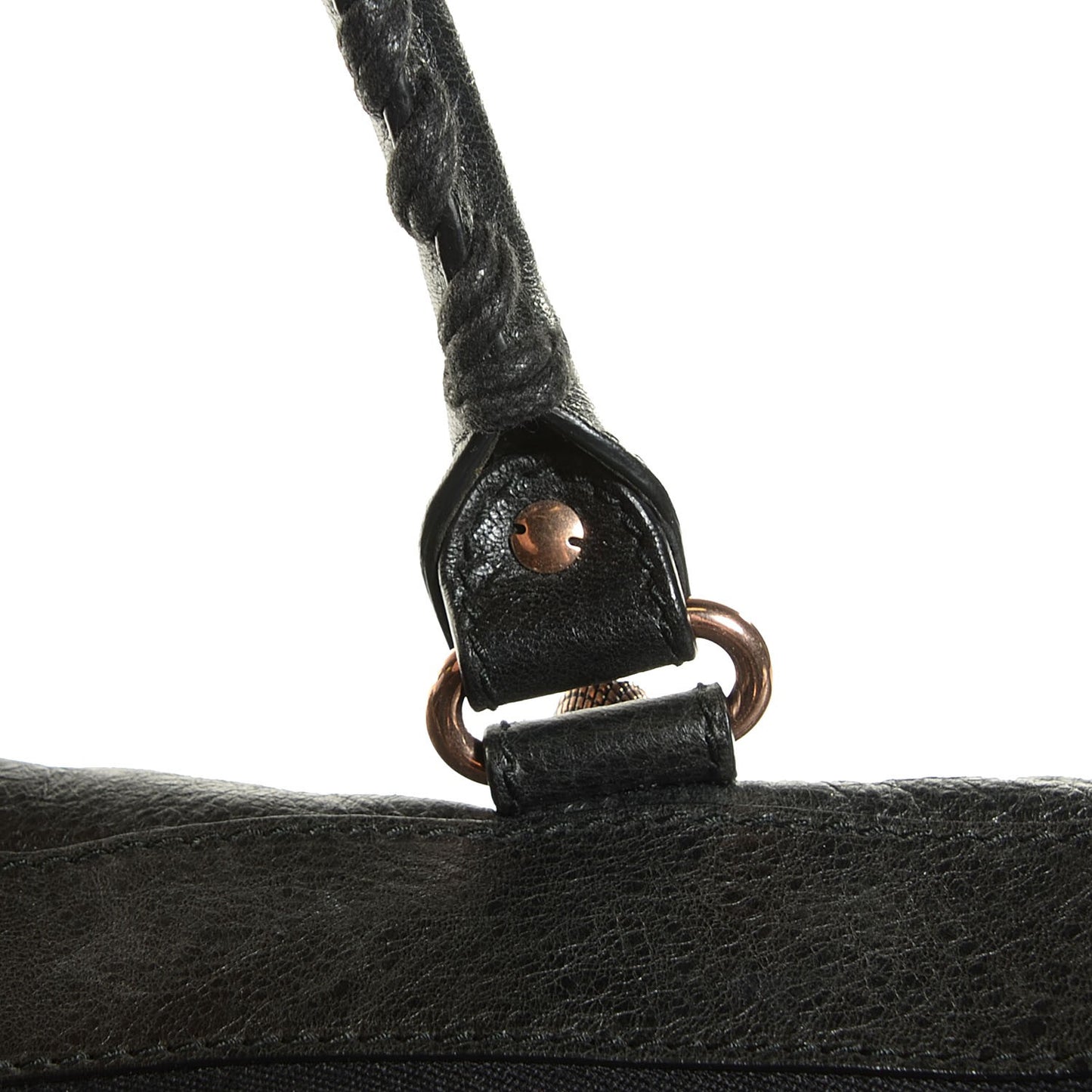 Agneau Giant 12 Rose Gold Hardware Work Black
