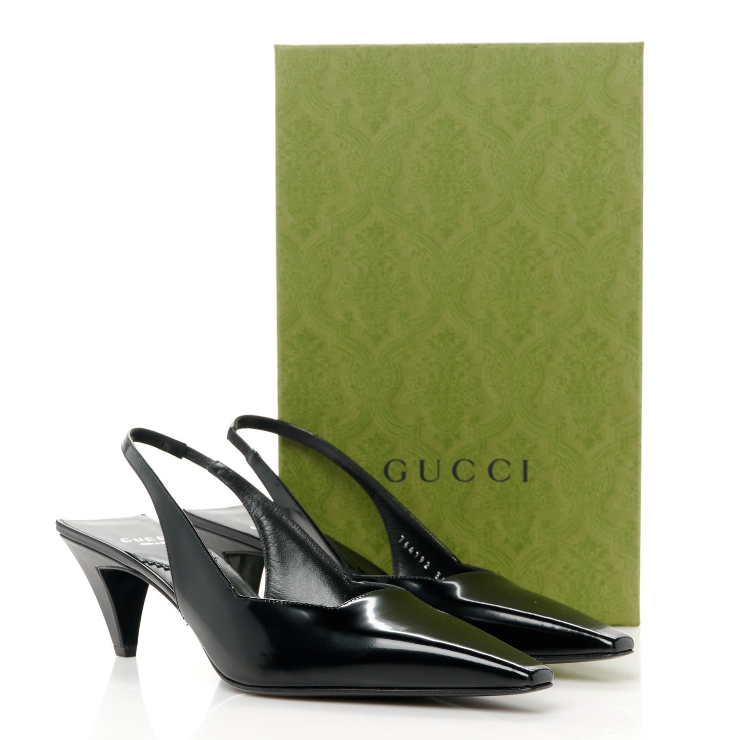Nappa Mallory Pointed Toe Slingback Sandal 39 Black