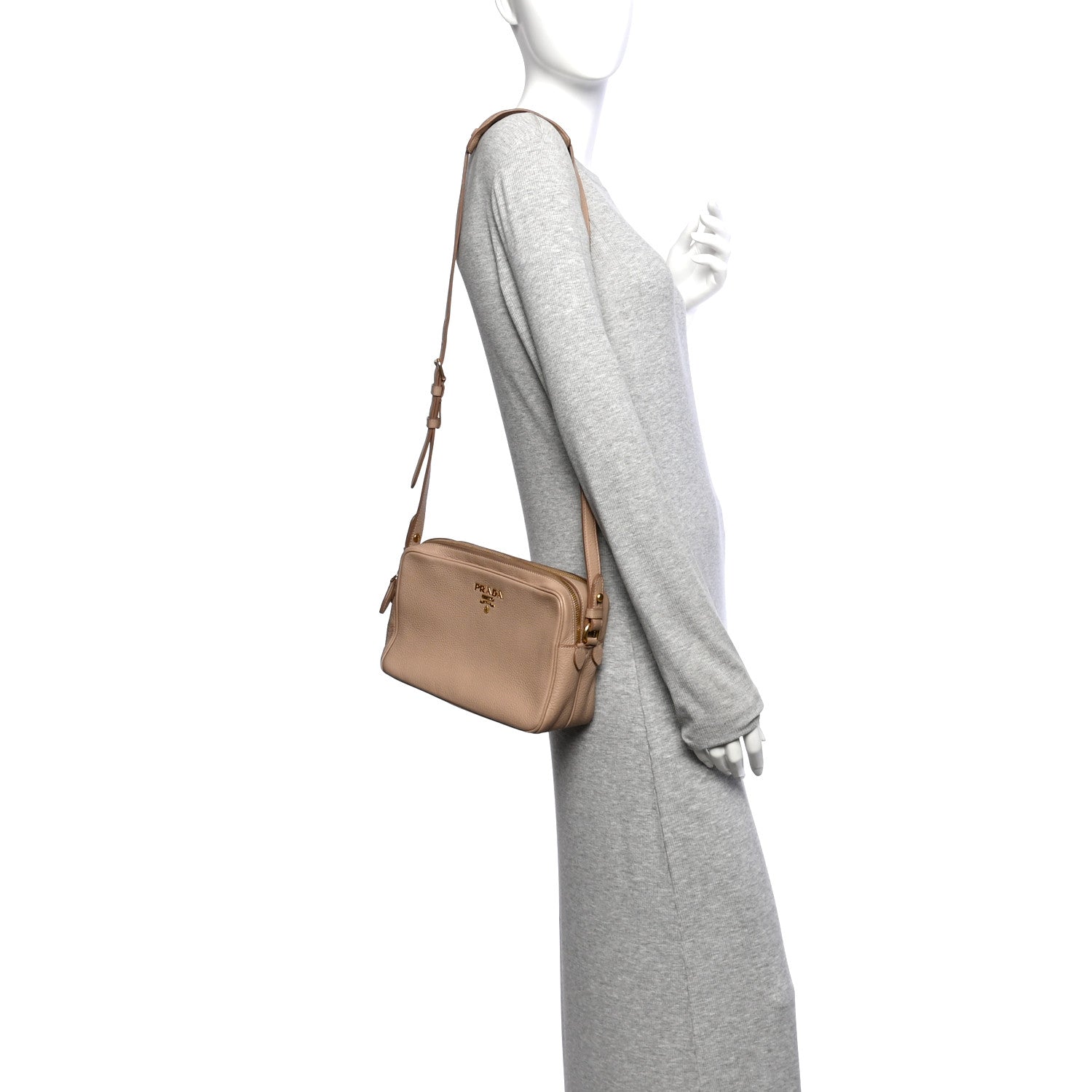 Prada Vitello Phenix Camera Bag Cammeo 1940982 – FASHIONPHILE