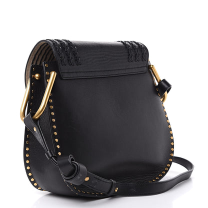 Chloe Calfskin Braided Medium Hudson Shoulder Bag Black 3 of 16