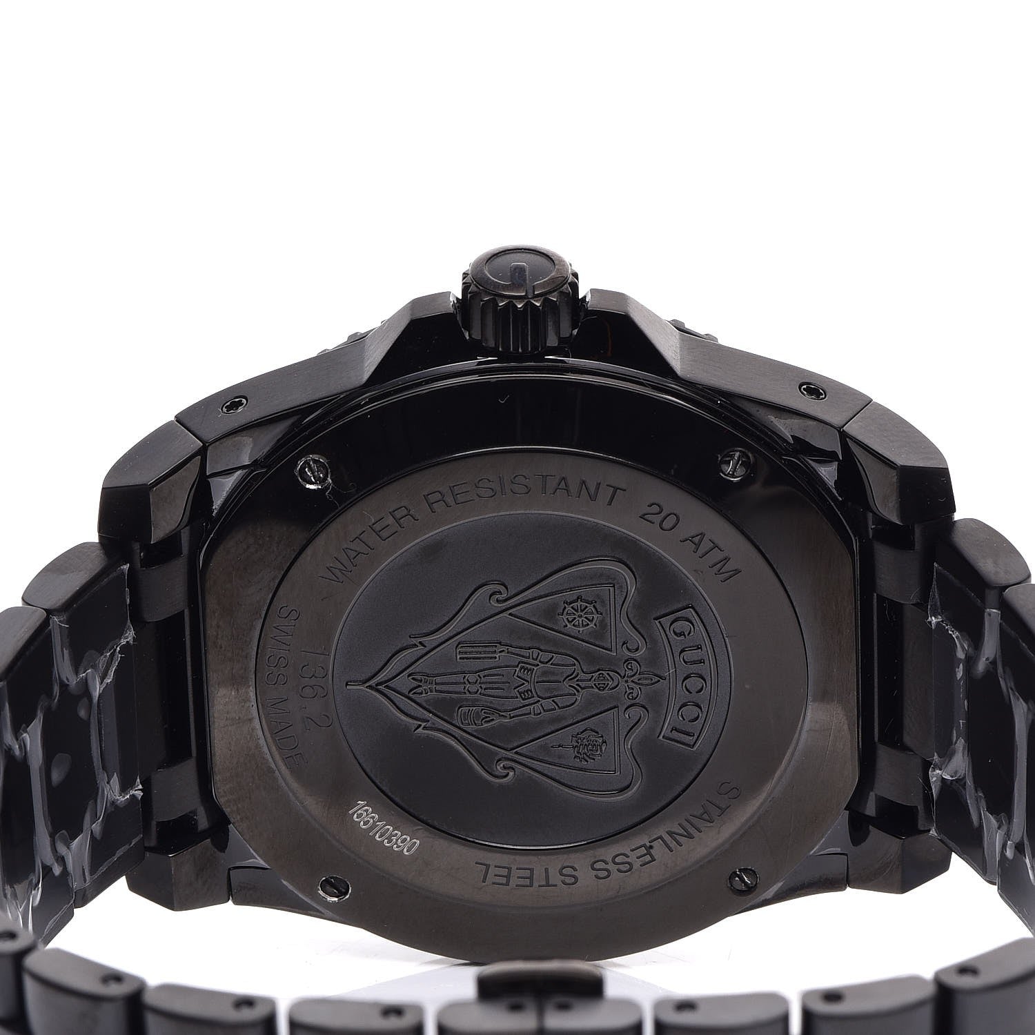 Gucci PVD Stainless Steel 45mm Dive Quartz Watch Black 5 of 9
