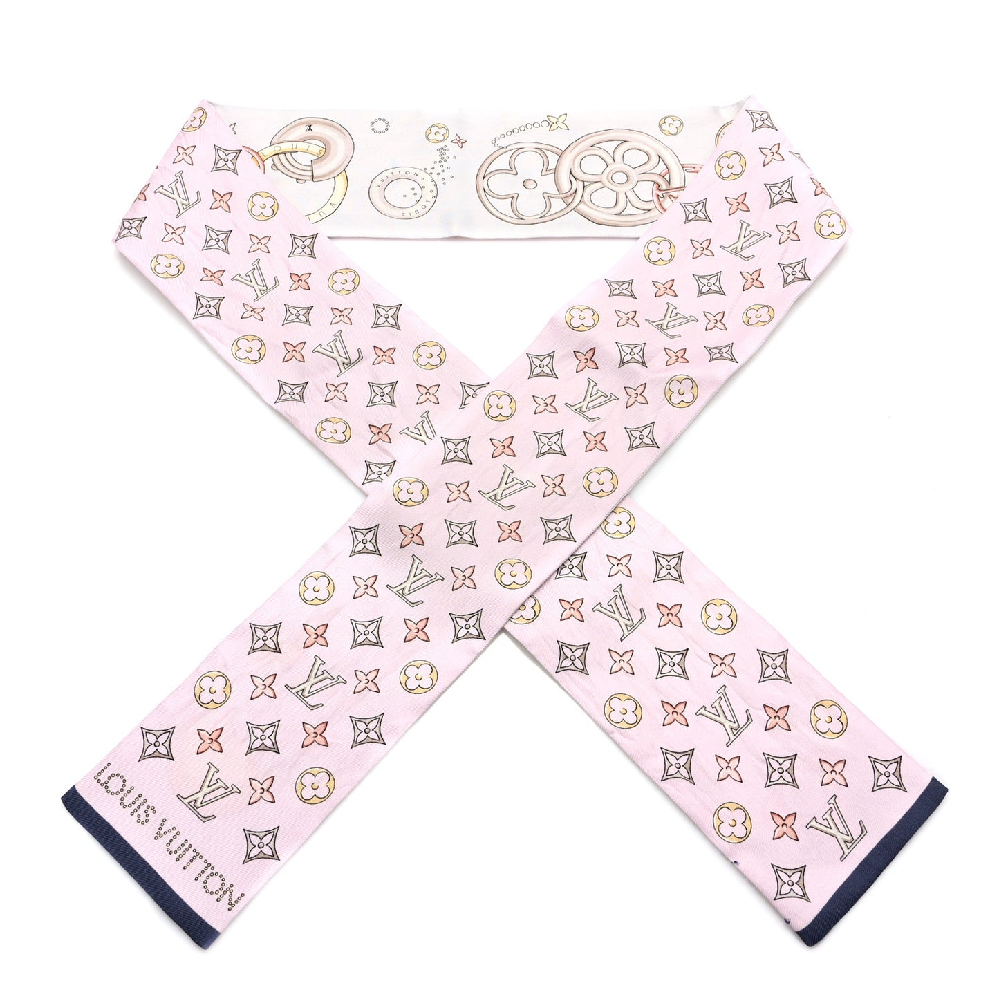 Silk Monogram Vivenne And Beyond Bandeau Rose Clair