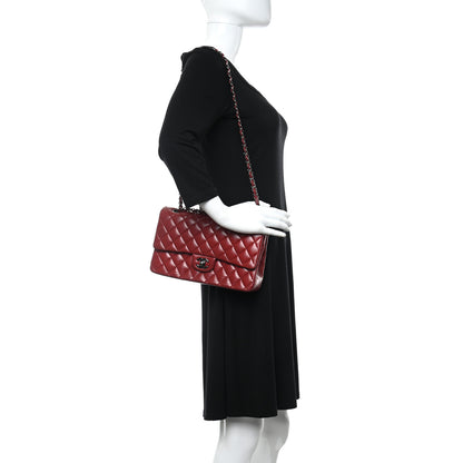 Chanel Lambskin Quilted Medium Double Flap Red 3 of 6