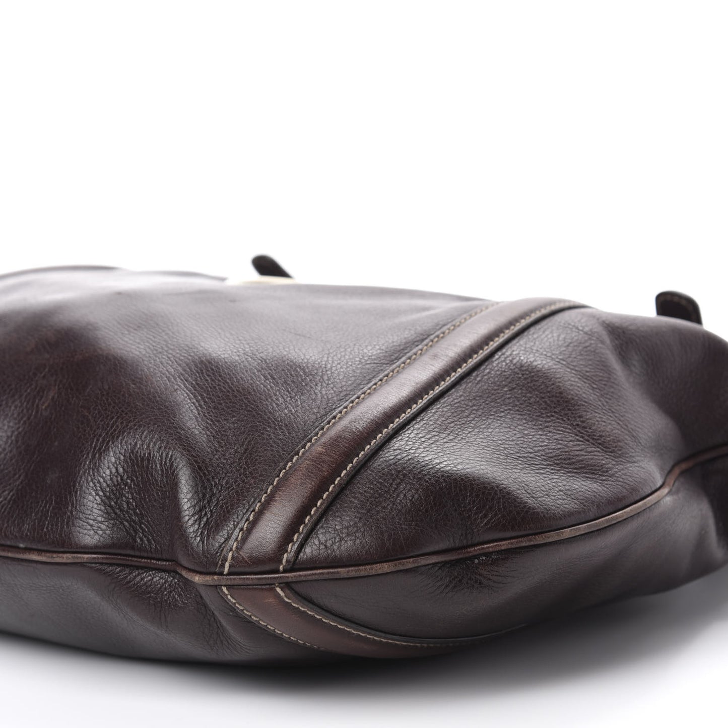 Calfskin Medium Britt Tote Dark Brown