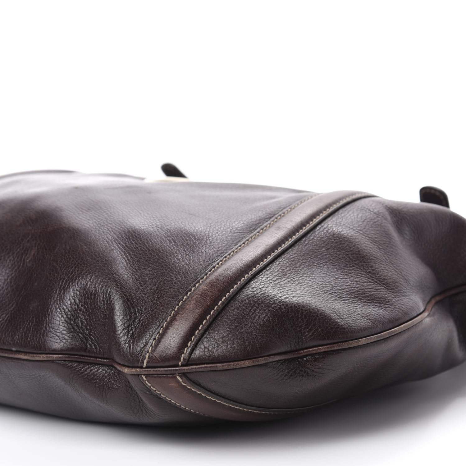 Gucci Calfskin Medium Britt Tote Dark Brown 7 of 14