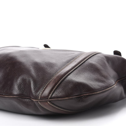 Gucci Calfskin Medium Britt Tote Dark Brown 7 of 14