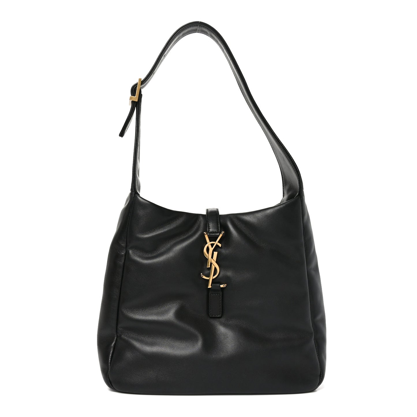 Padded Lambskin Small Le 5 A 7 Supple Hobo Black