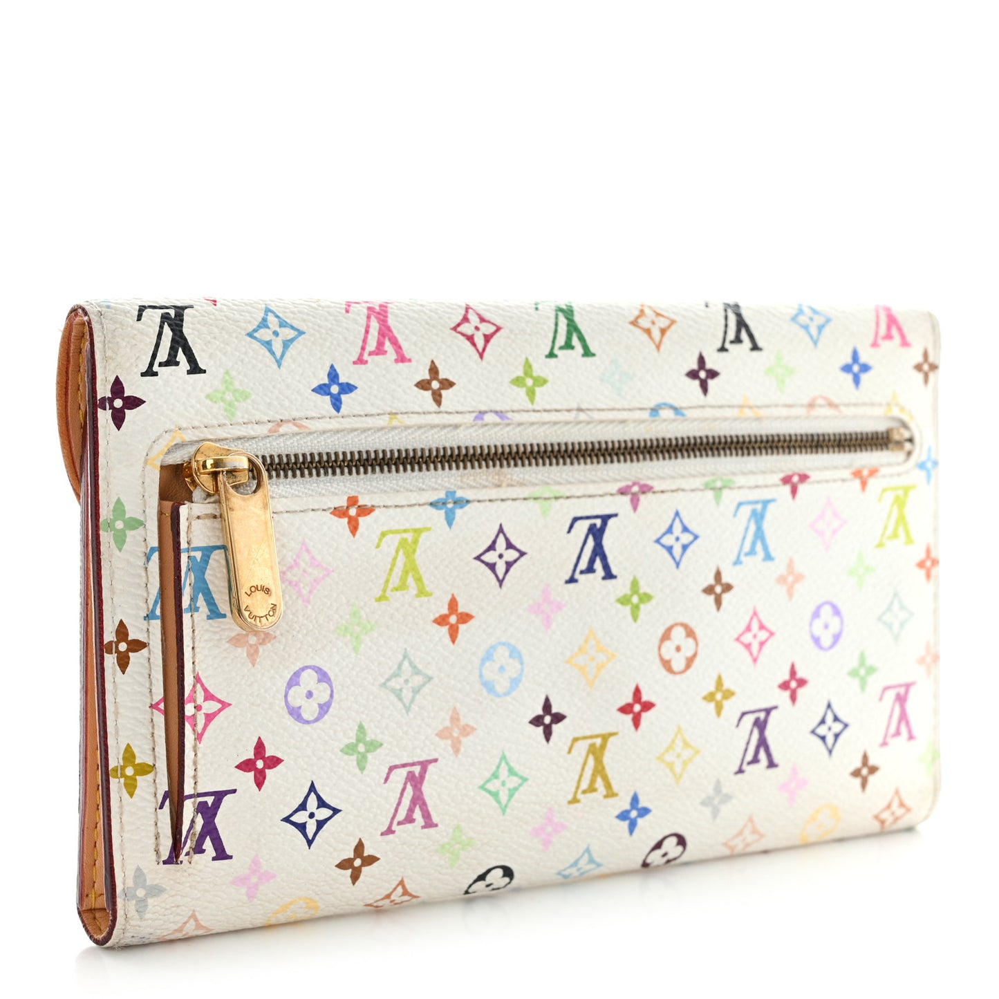 Monogram Multicolor Eugenie Wallet White