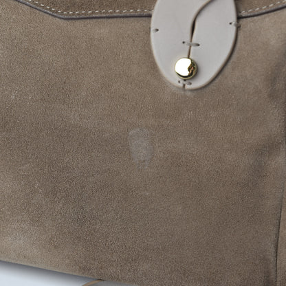 Jimmy Choo Suede Nappa Small Allie Bowling Bag Light Mocha 10 of 12