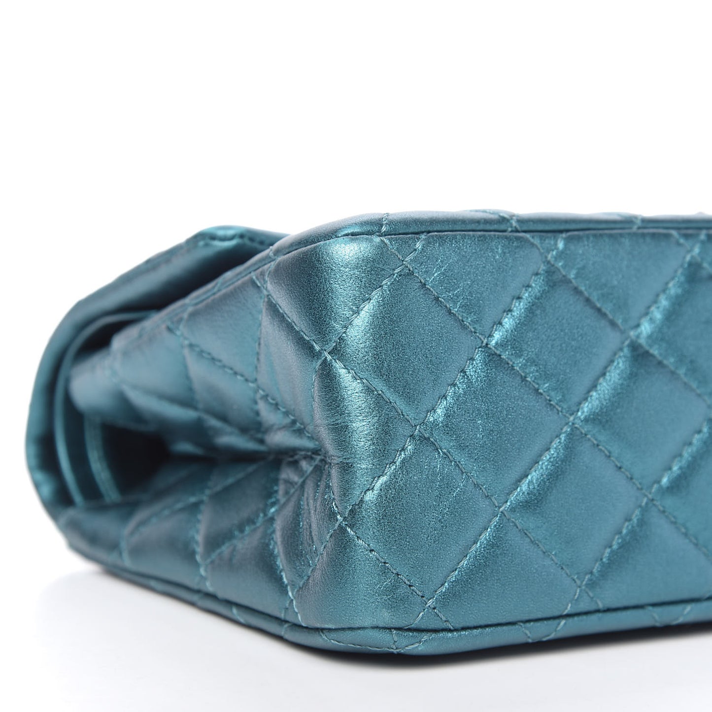 Metallic Calfskin Quilted 2.55 Reissue 226 Flap Turquoise