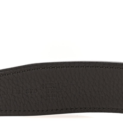 Hermes Box Togo 38mm Constance H Belt 90 36 Black Etain 5 of 6