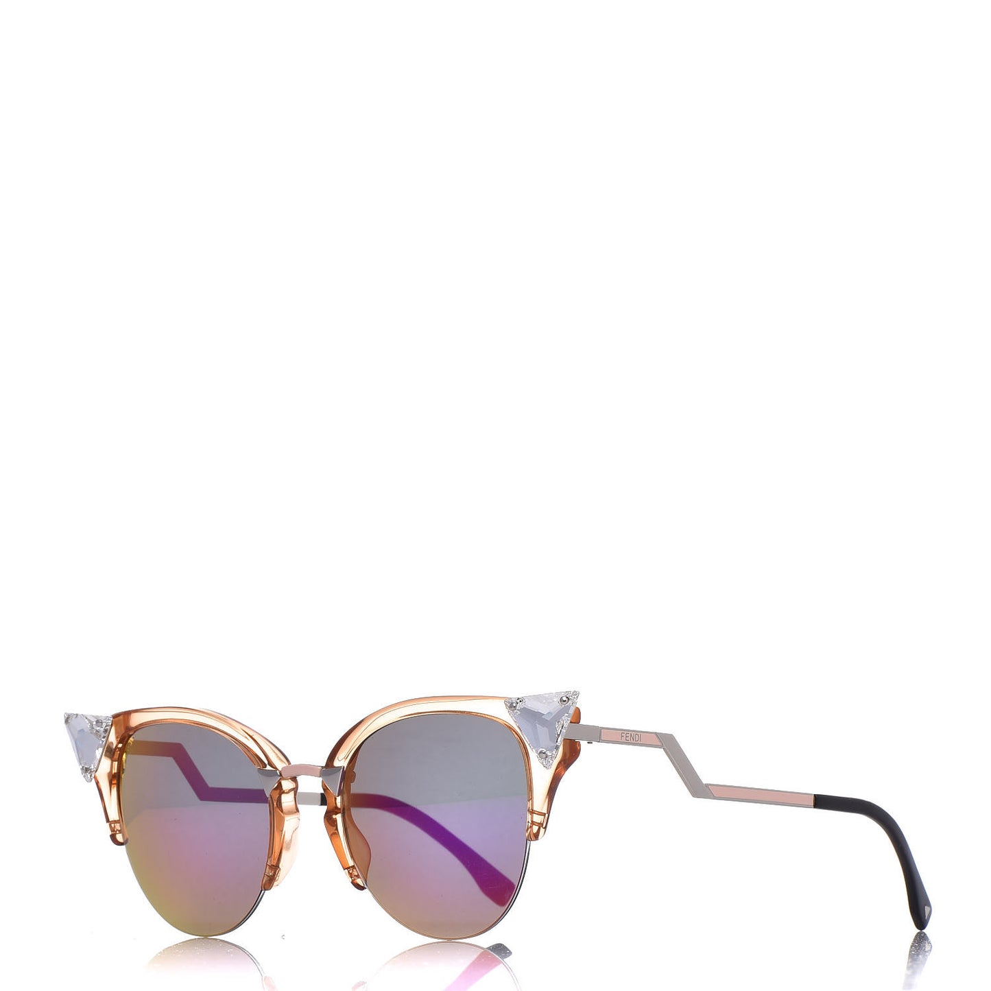 Iridia Cat Eye Sunglasses FF 0041/S Translucent Peach