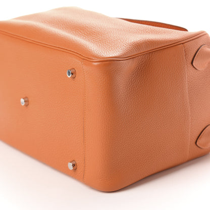 Hermes Taurillon Clemence Lindy 30 Orange 7 of 11