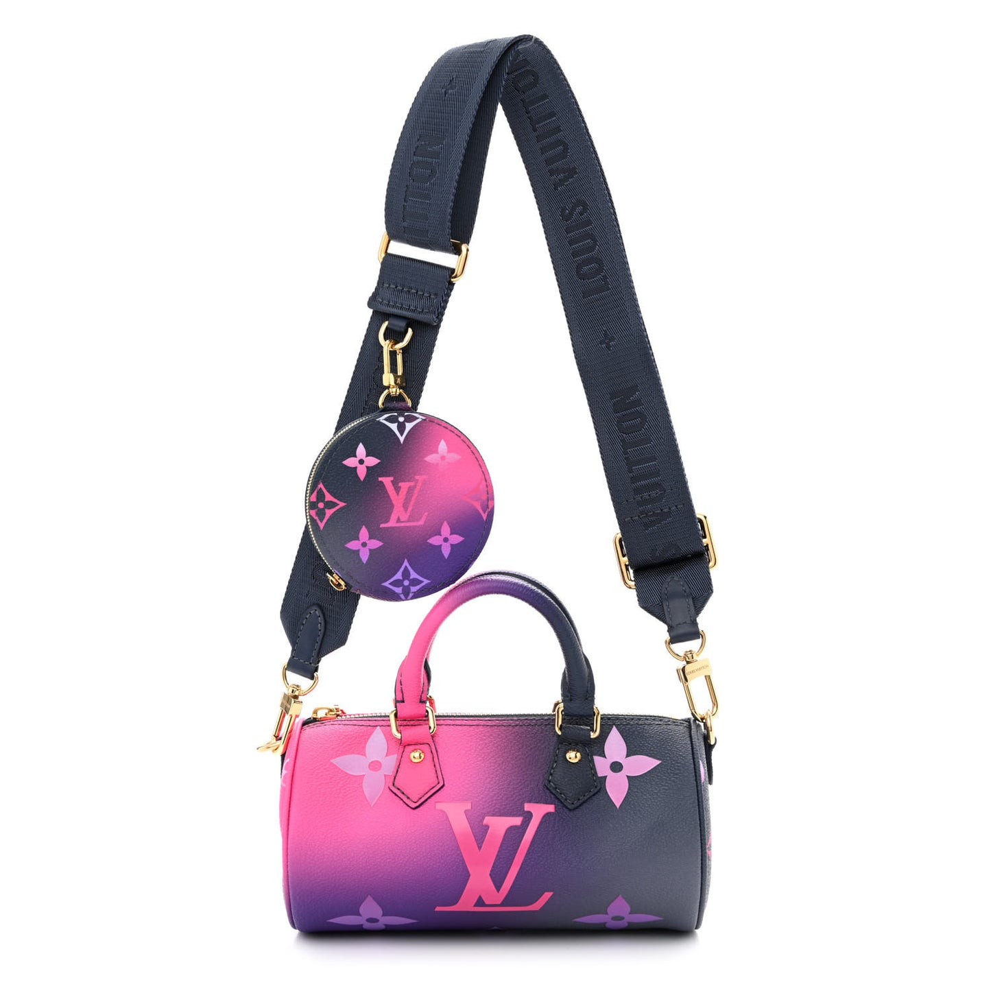 Monogram Giant Spring In The City Papillon BB Midnight Fuchsia