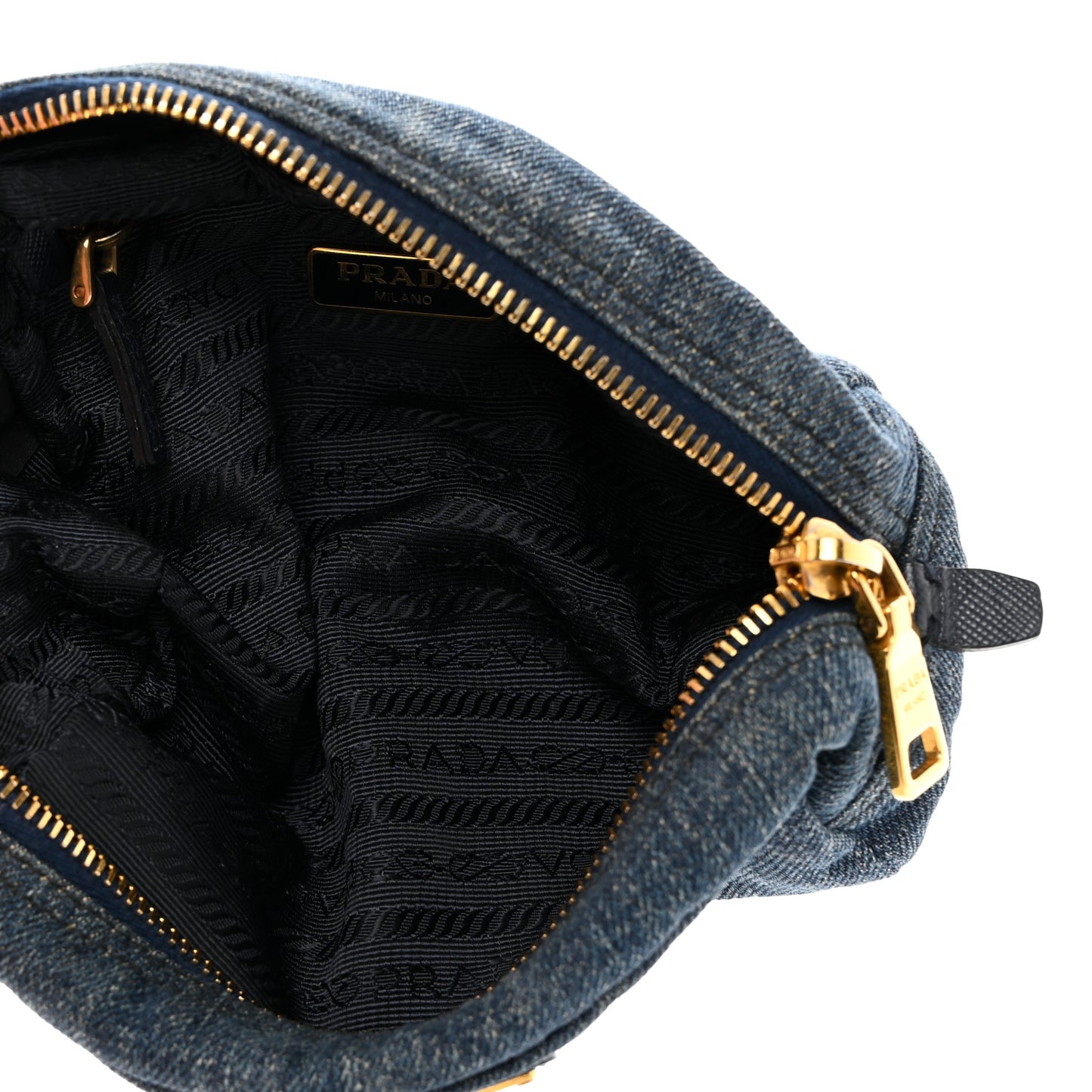 Denim Cosmetic Pouch Bleu
