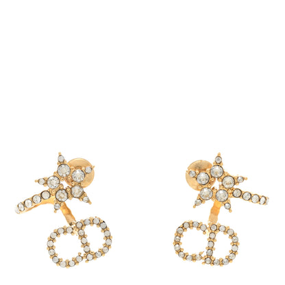 Christian Dior Pearl Clair D Lune Wrap Around Earrings Gold 1 of 4