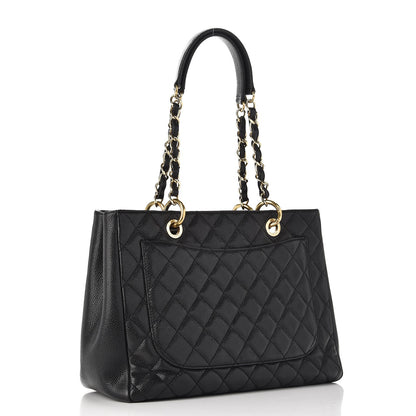 Chanel Caviar Quilted Grand Shopping Tote GST Black 3 of 11