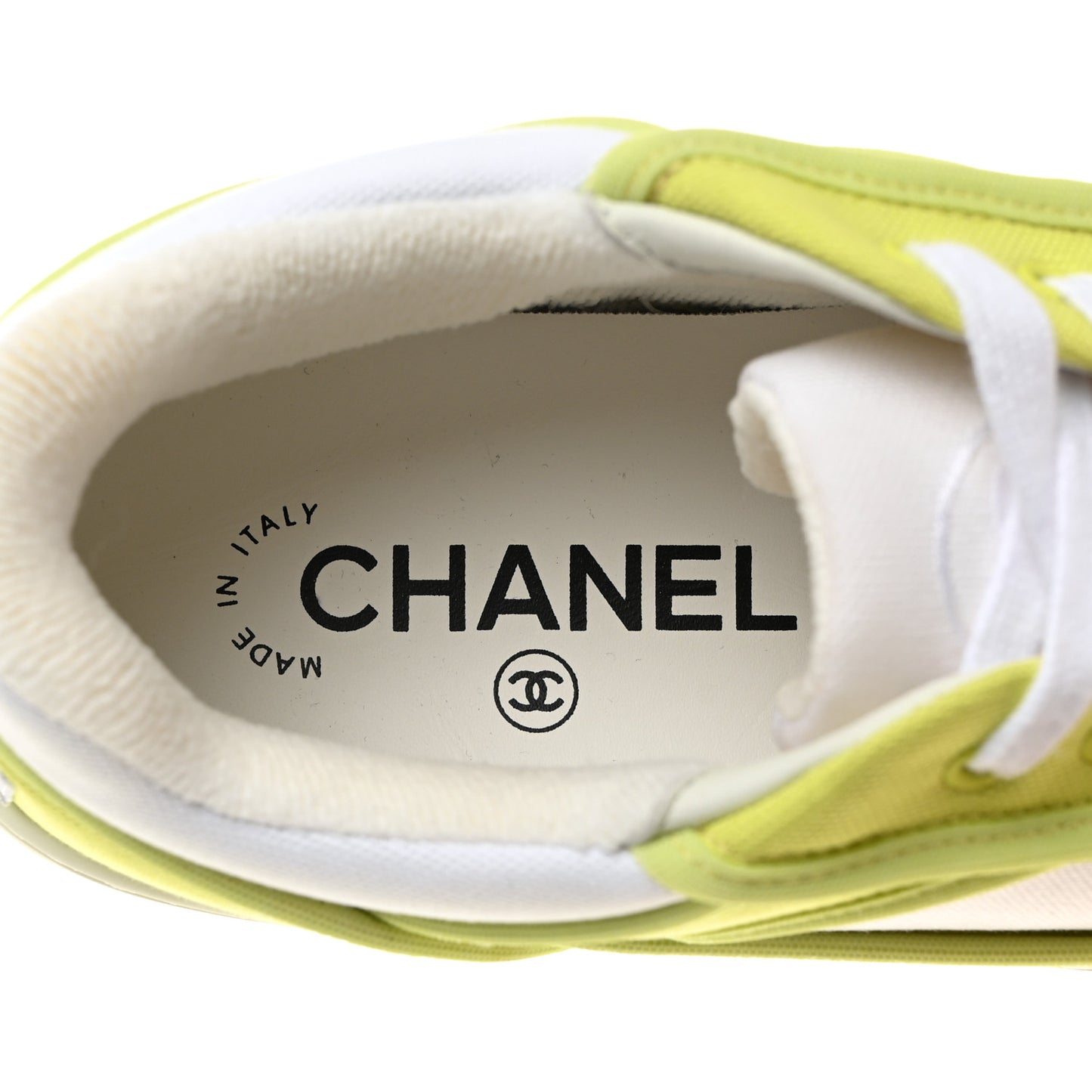 Fabric Womens Logo Sneakers 37 Green
