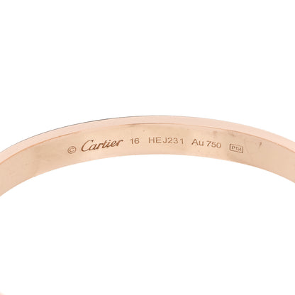 Cartier 18K Pink Gold LOVE Bracelet 16 5 of 7