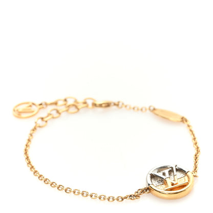 Louis Vuitton Metal L To V Bracelet Gold Silver 1 of 5