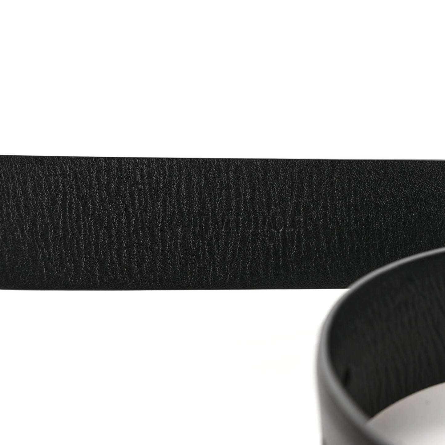Calfskin Metal Enamel CC Belt 85 34 Black