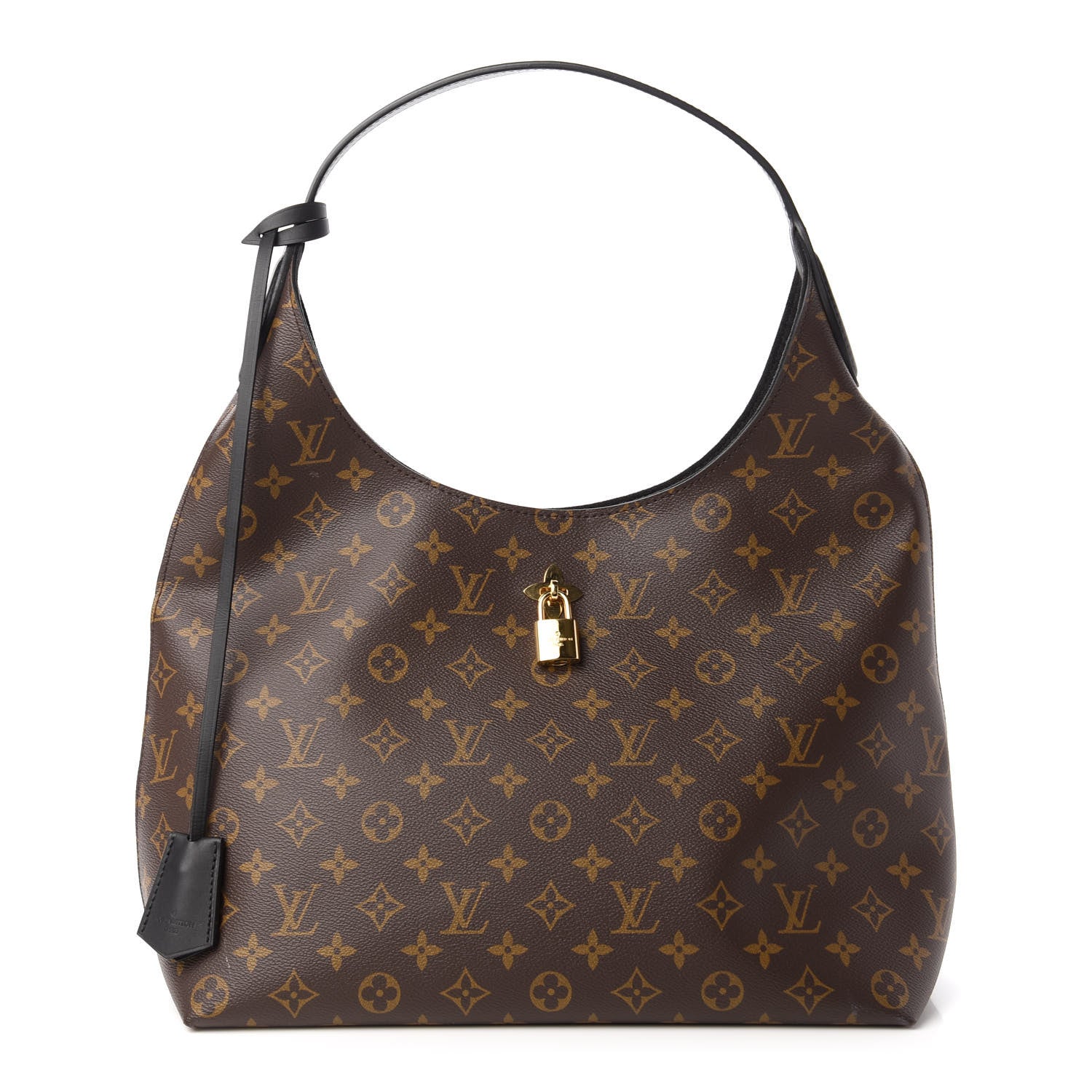 Louis Vuitton Monogram Flower Hobo Black 1 of 10