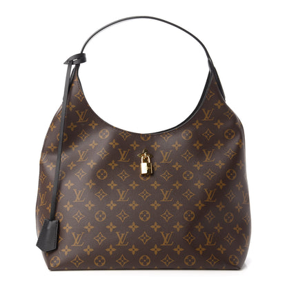Louis Vuitton Monogram Flower Hobo Black 1 of 10