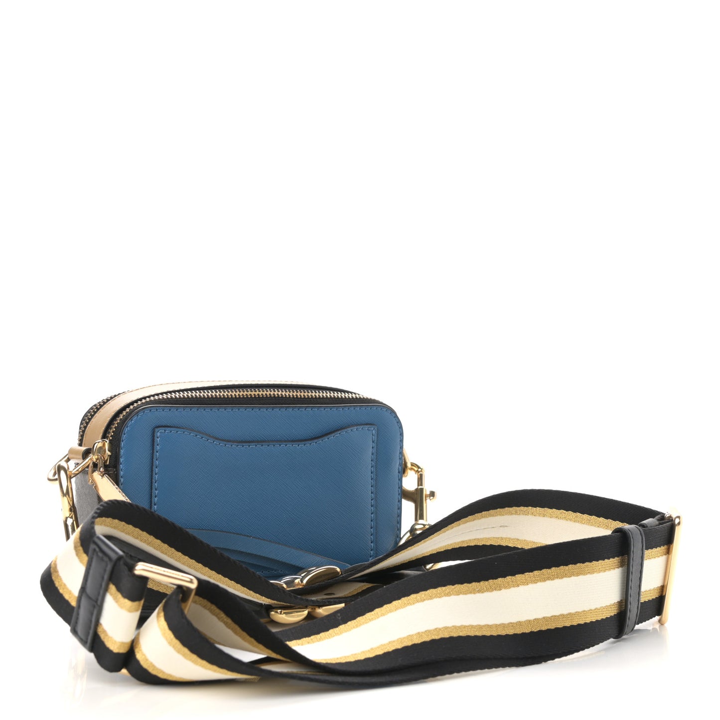 Saffiano Small Snapshot Camera Bag Blue