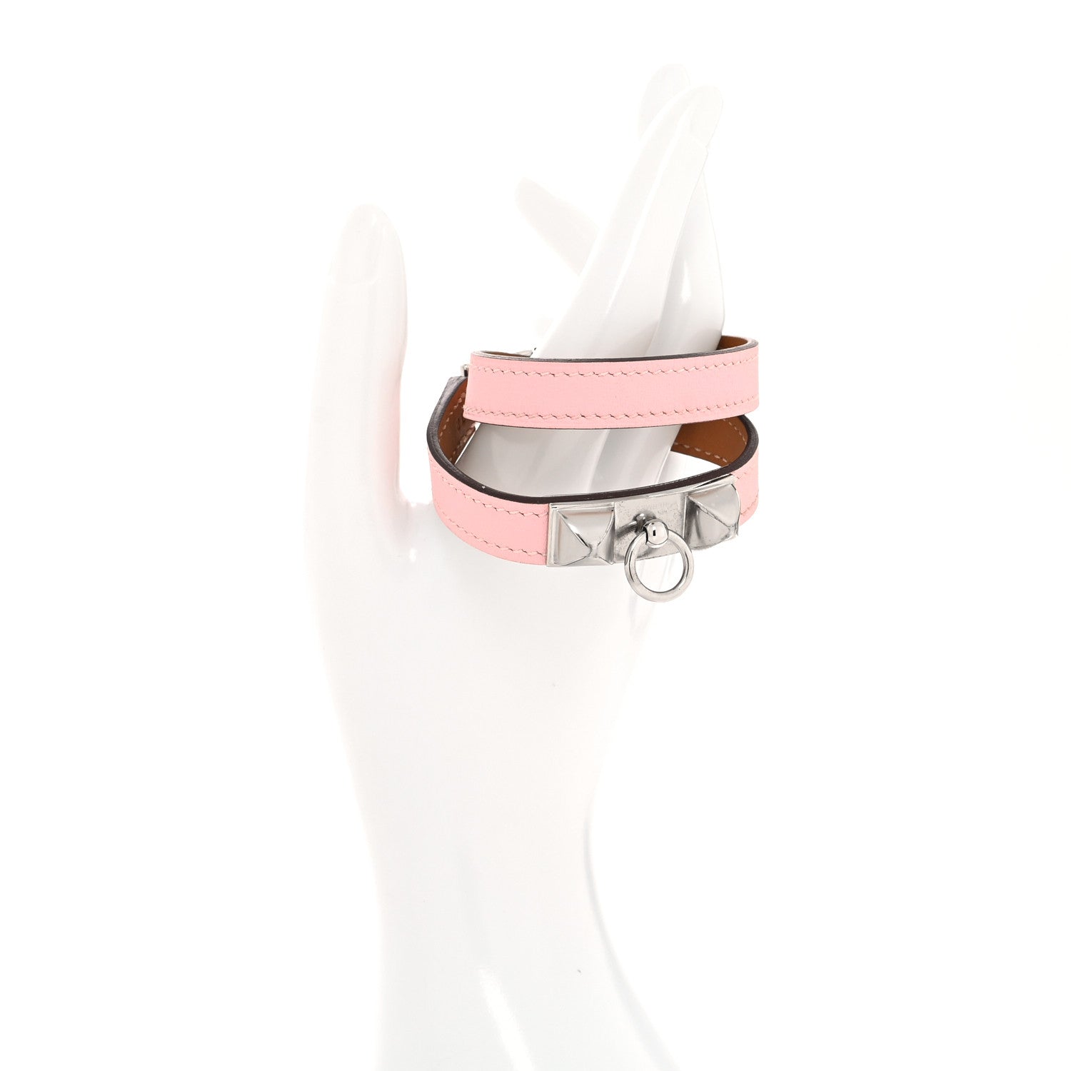 Hermes Swift Rivale Double Tour Bracelet T2 Rose Sakura 2 of 6