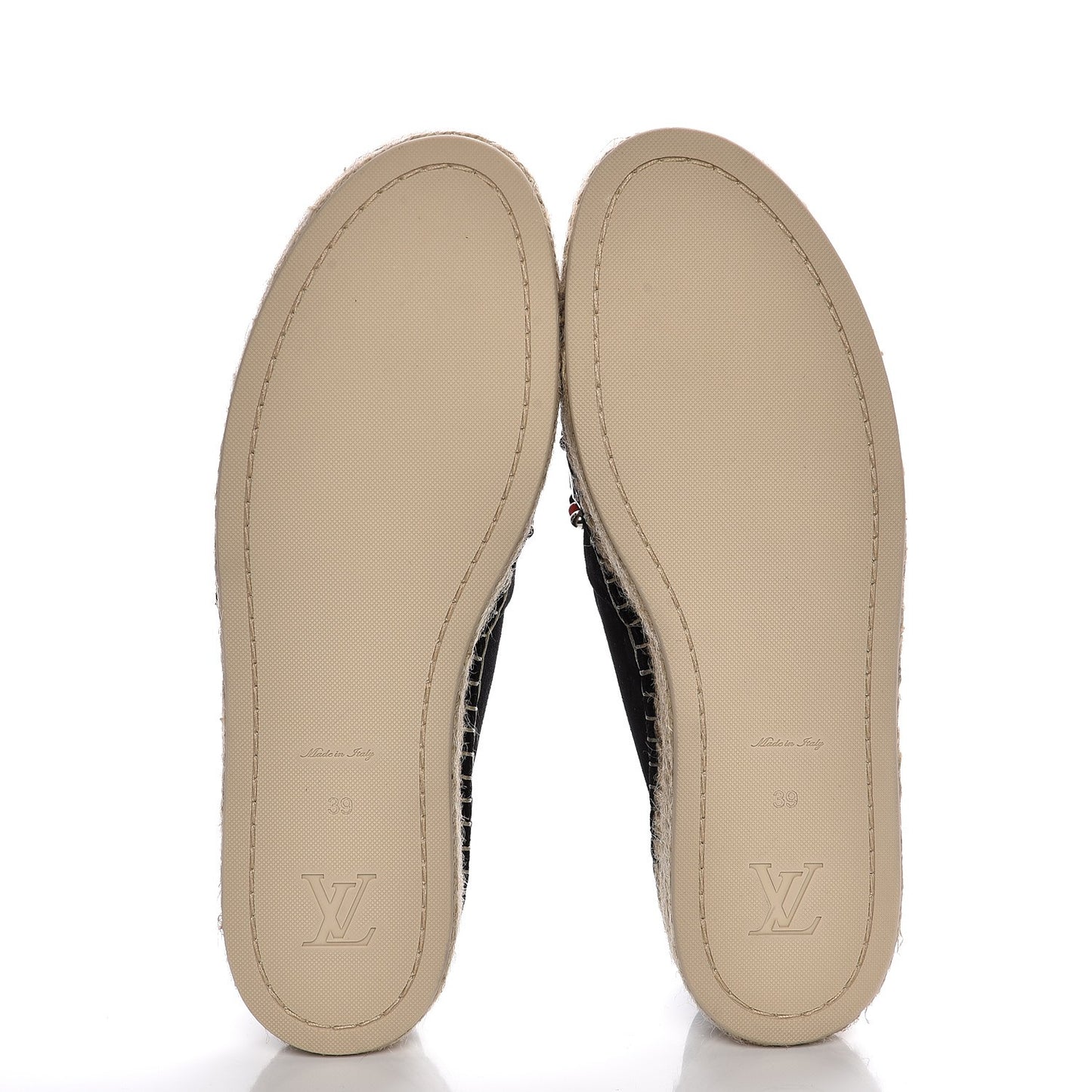 Suede Front Pier Espadrille Flats 39 Black