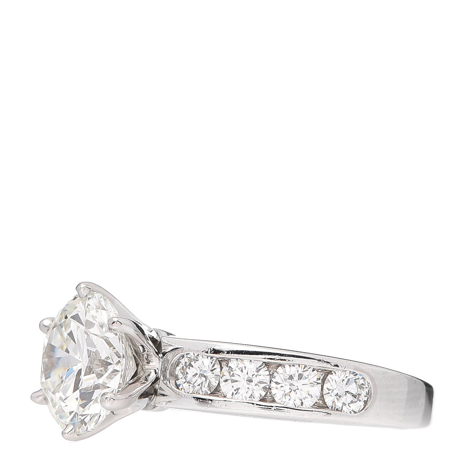 Tiffany Platinum Diamond 2.23ct Engagement Ring 50 5.25 3 of 8