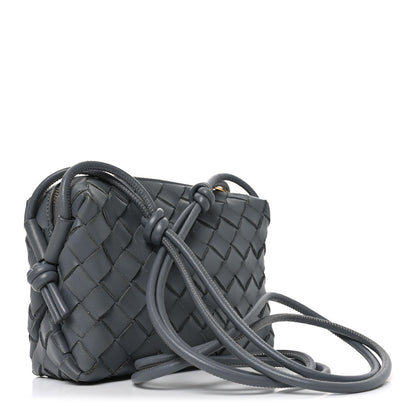 Bottega Veneta Nappa Intrecciato Mini Loop Camera Bag Thunder 3 of 9