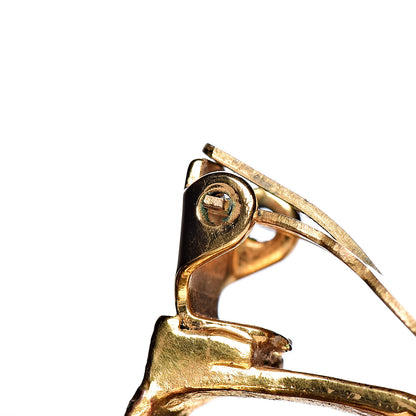 Chanel CC Heart Clip On Earrings Gold 5 of 7