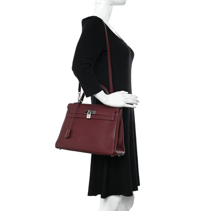 Hermes Fjord Kelly Retourne 32 Rouge H 2 of 14