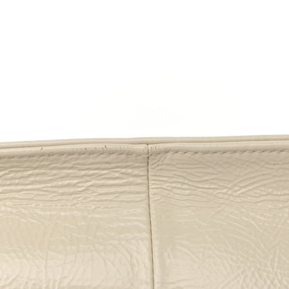 Chanel Shiny Aged Calfskin Shopping Bag White 18 of 19