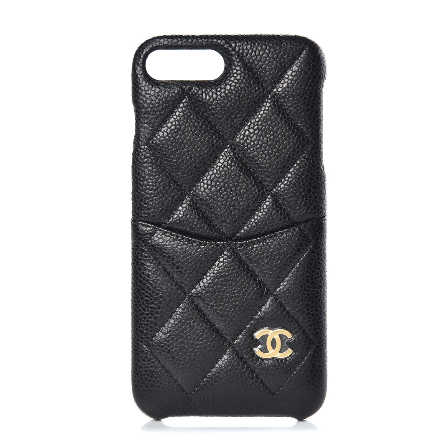 Chanel Caviar Quilted iPhone 8 Plus Coco Tech Case Black 1 of 6