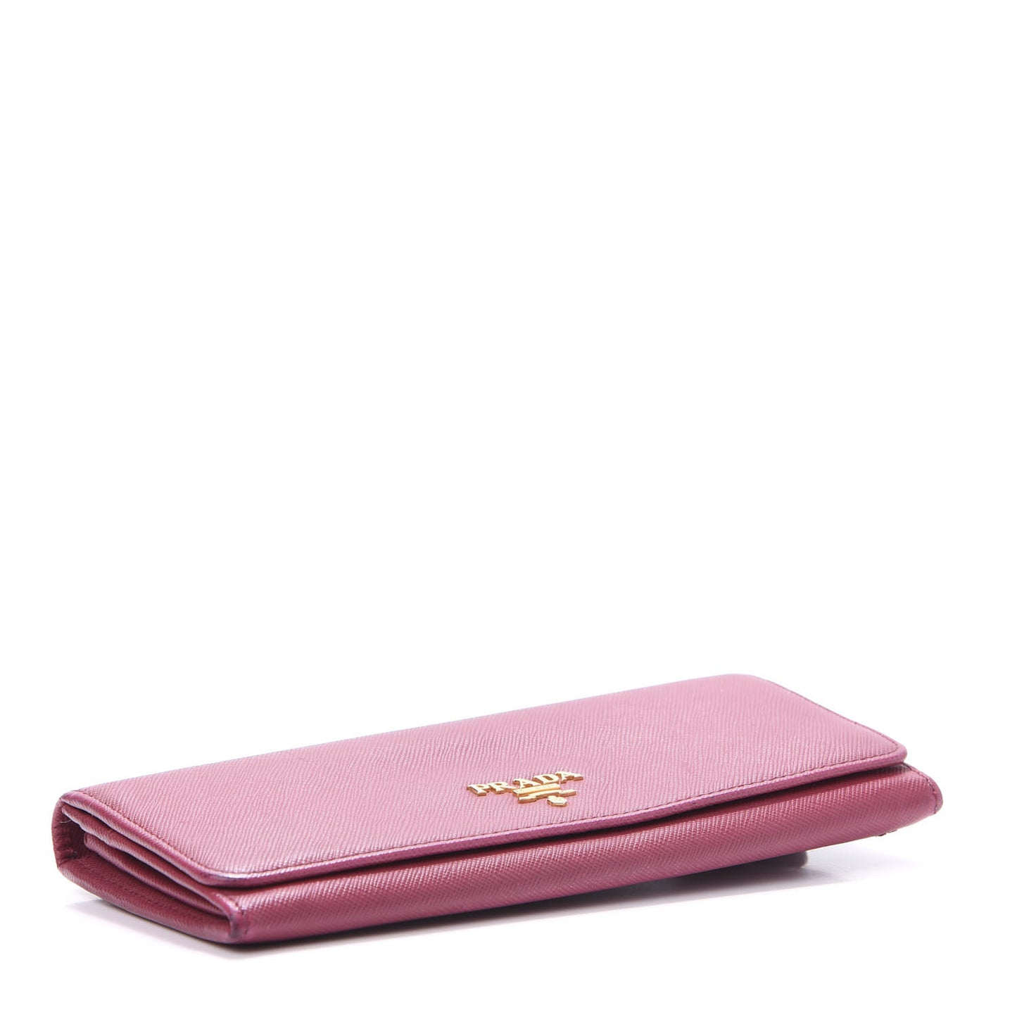 Saffiano Metal Continental Flap Wallet Peonia