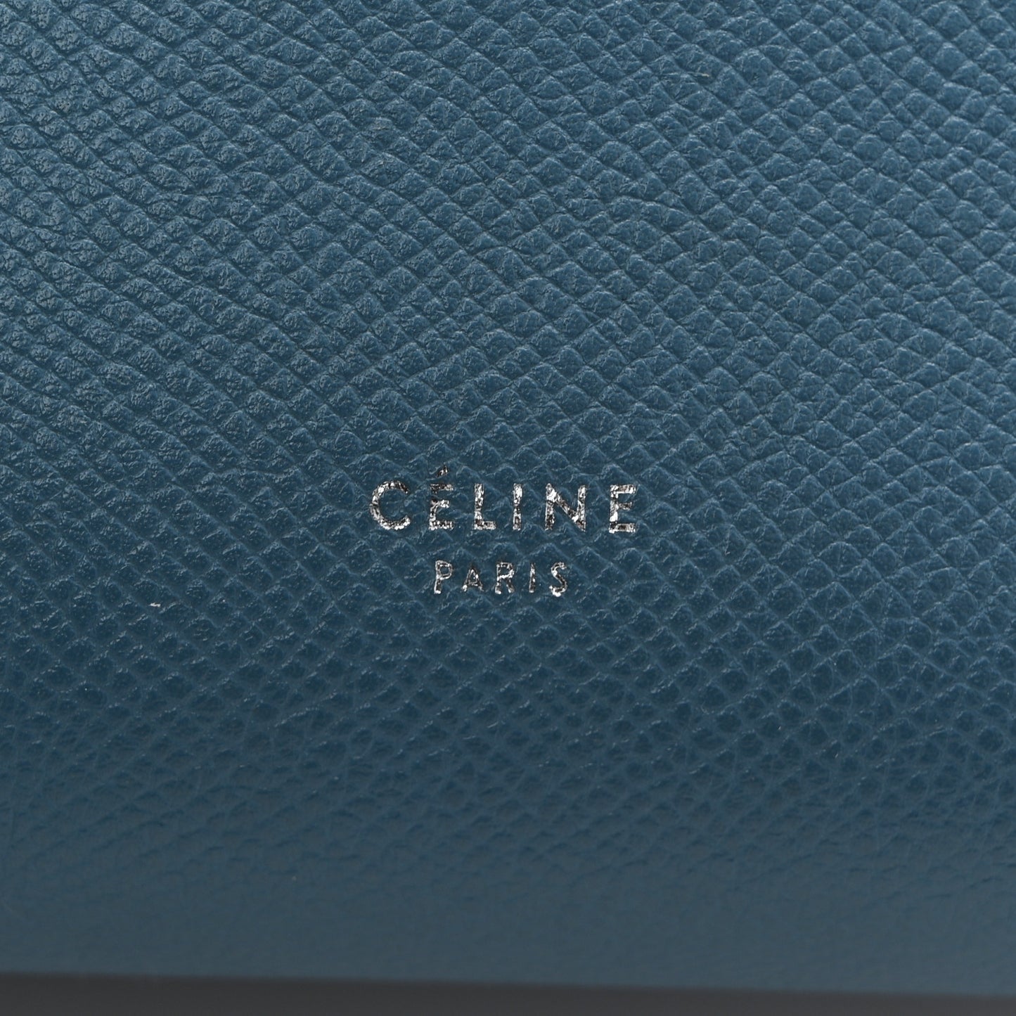 Grained Calfskin Micro Belt Bag Washed Blue