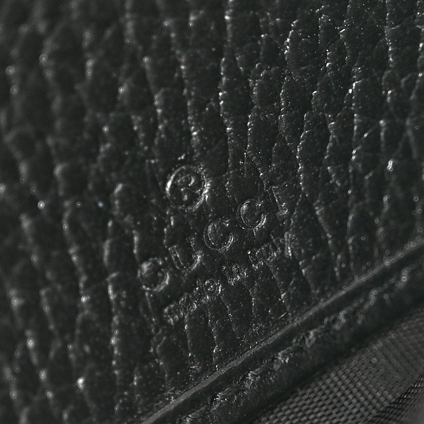 Dollar Calfskin GG Supreme Monogram GG Marmont Continental Wallet Black Beige Ebony
