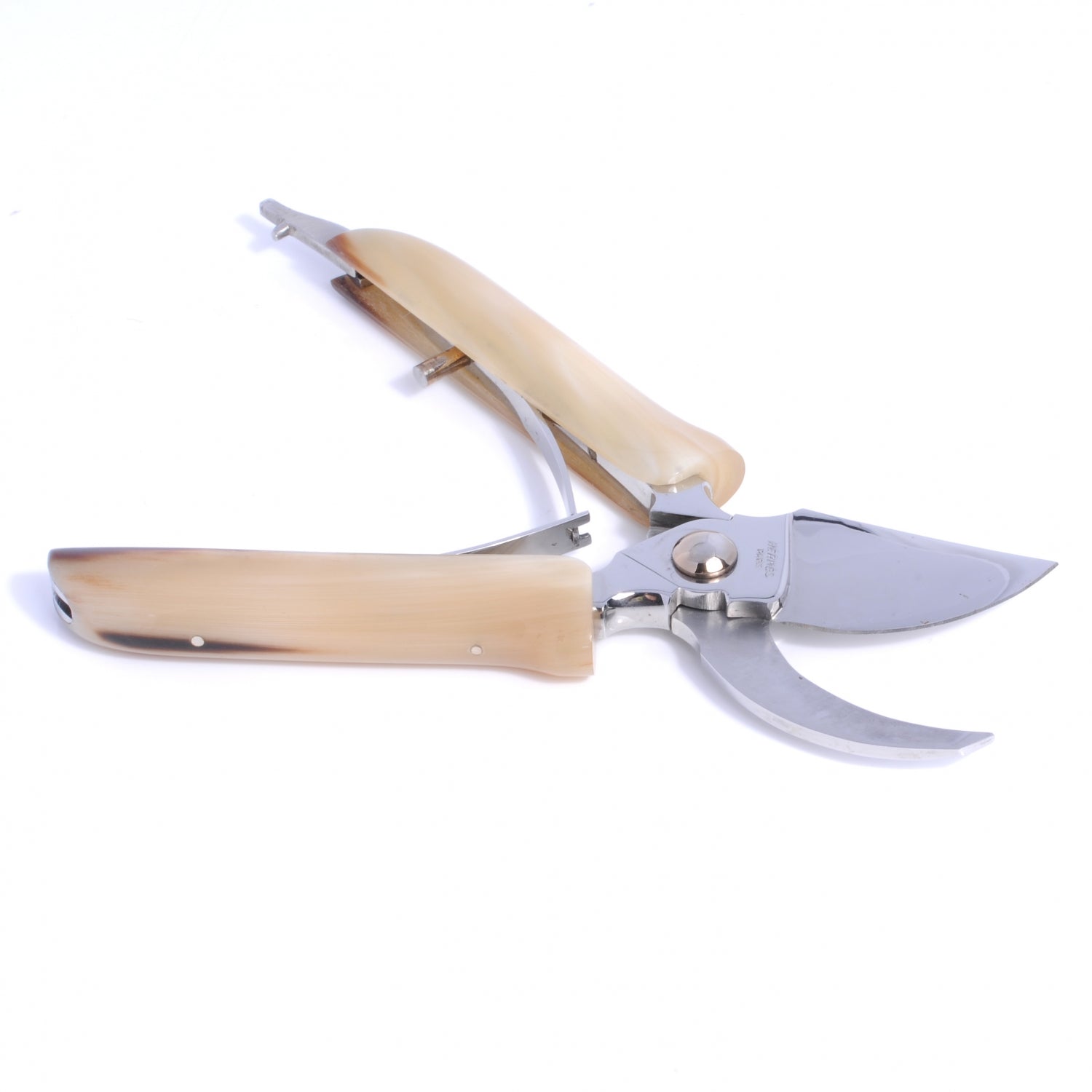 Hermes Buffalo Horn Pruning Scissors Shears 1 of 5