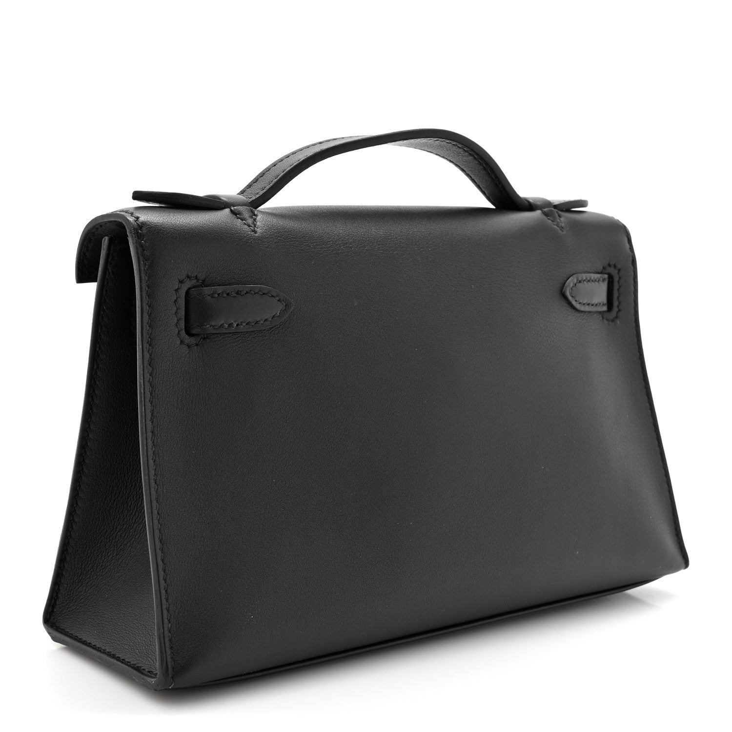 Hermes Swift Kelly Pochette Clutch Black 3 of 13
