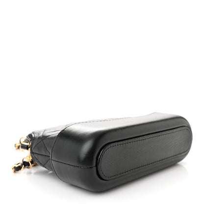Chanel Aged Calfskin Quilted Small Gabrielle Clutch With Chain Black 4 of 14
