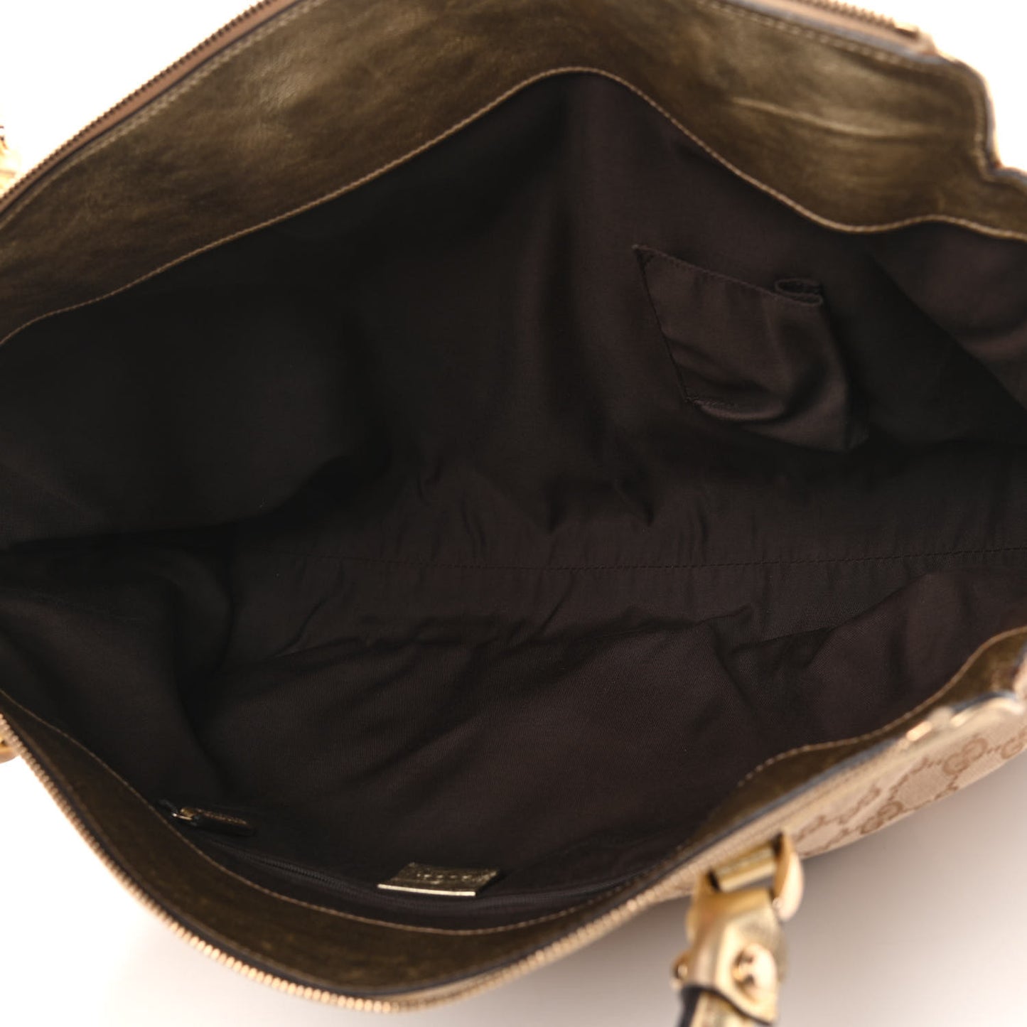 Monogram D Gold Tote Metallic Gold