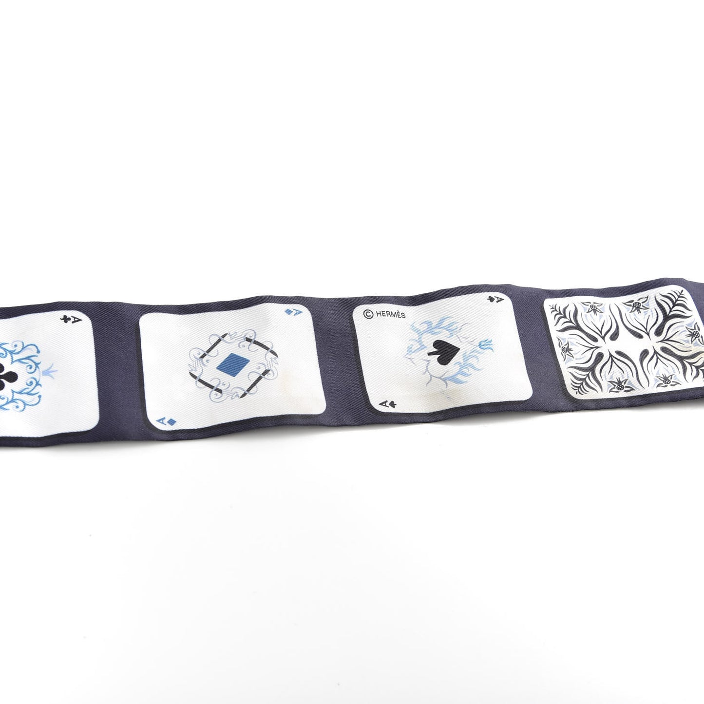 Silk Jeu de Cartes Twilly Marine Petrole White