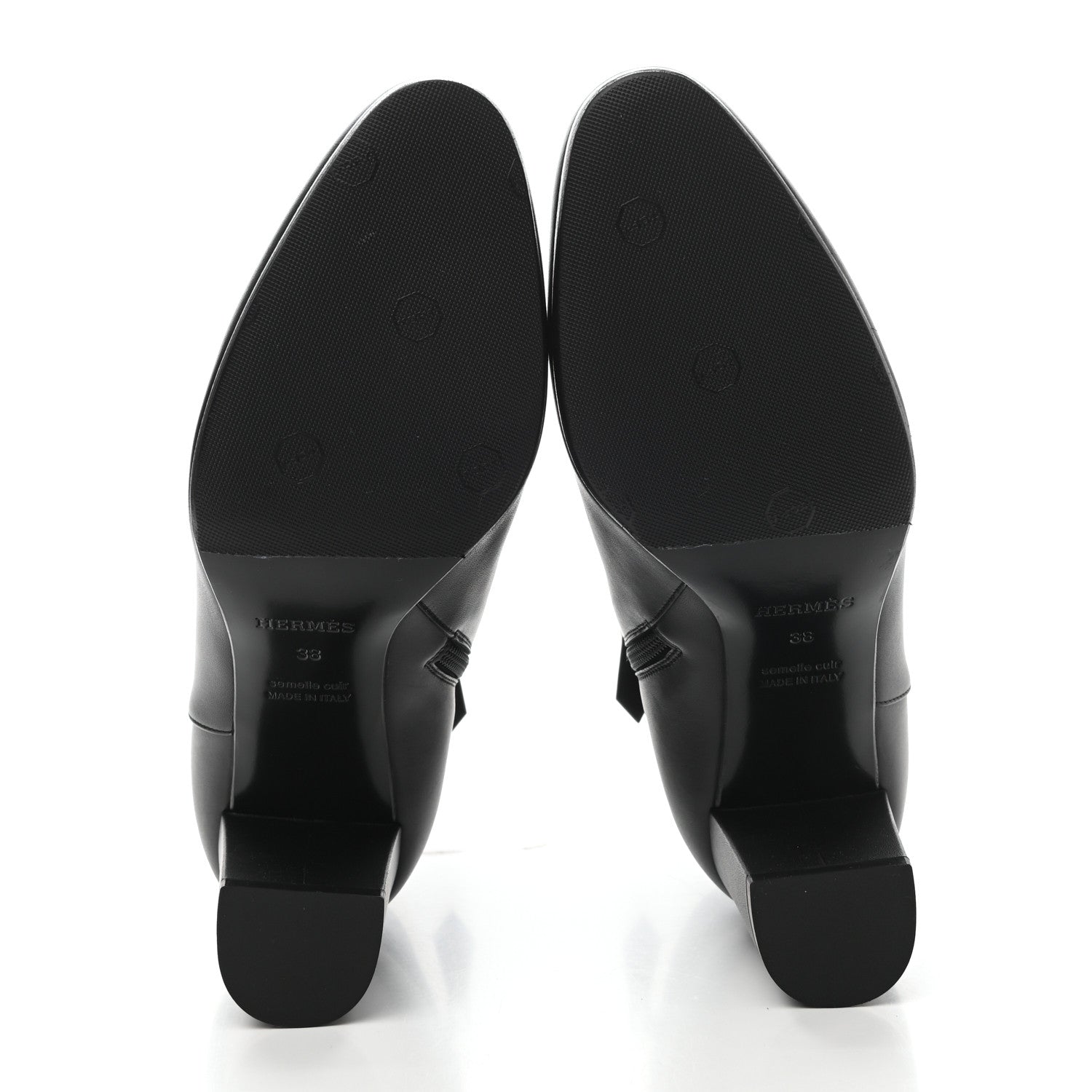 Hermes Calfskin Saint Germain Ankle Boots 38 Black 5 of 9