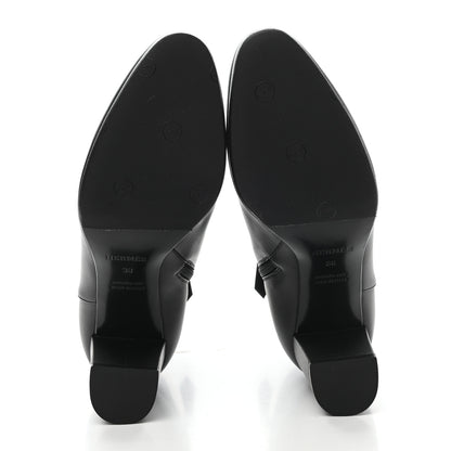 Hermes Calfskin Saint Germain Ankle Boots 38 Black 5 of 9