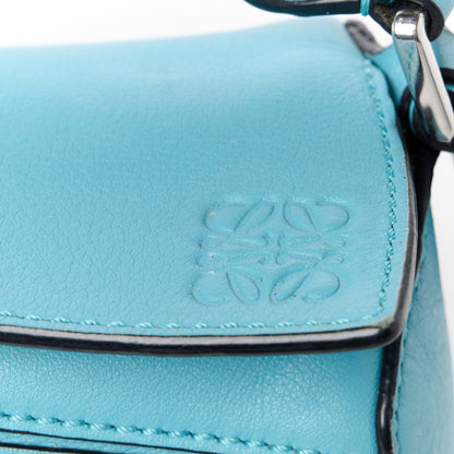 Loewe Calfskin Mini Puzzle Bag Cyan 8 of 13