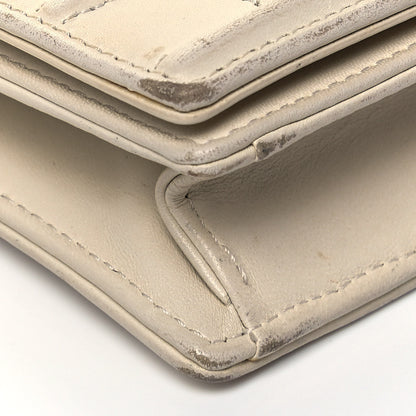 Christian Dior Calfskin Mini Diorama Flap Bag Off White 5 of 9