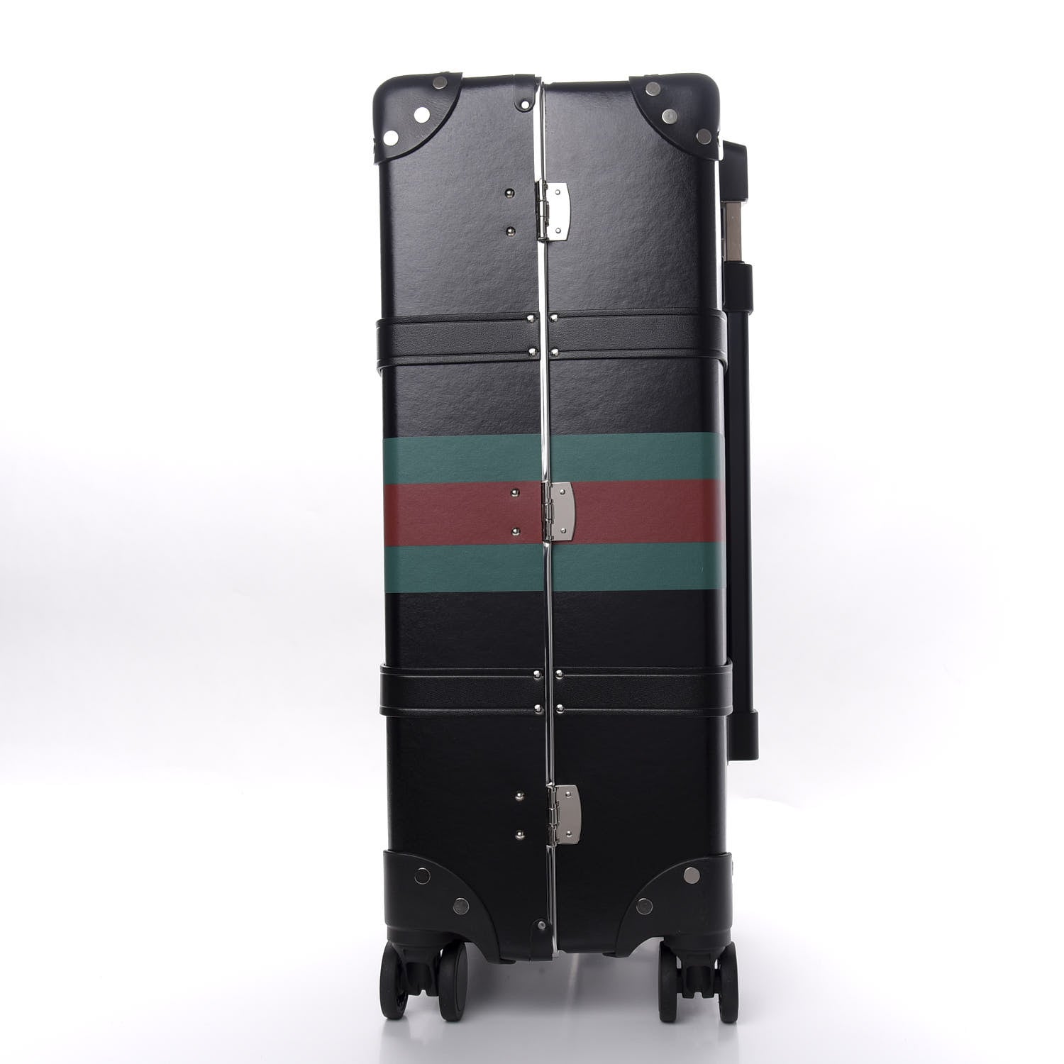 Gucci Calfskin Web Globe-Trotter Carry-On Black 10 of 15
