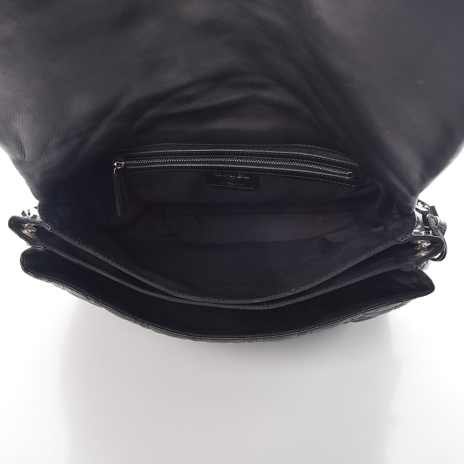 Christian Dior Lambskin Cannage Large New Lock Flap Black 5 of 7